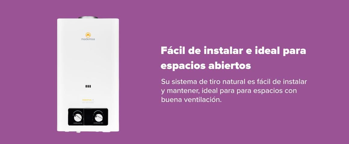 Facil de instalar e ideal para espacios abiertos
