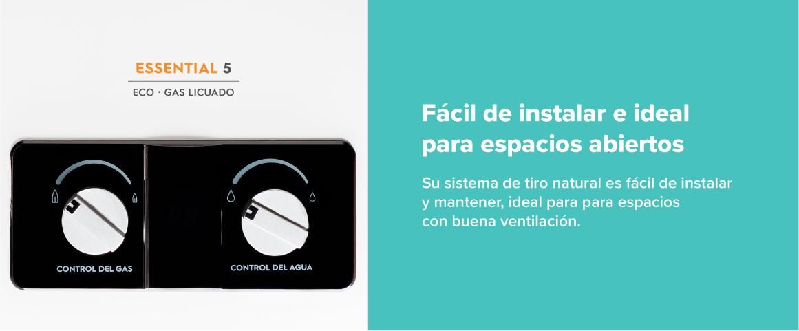 Facil de instalar e ideal para espacios abiertos