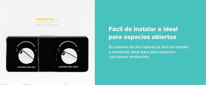 Facil de instalar e ideal para espacios abiertos