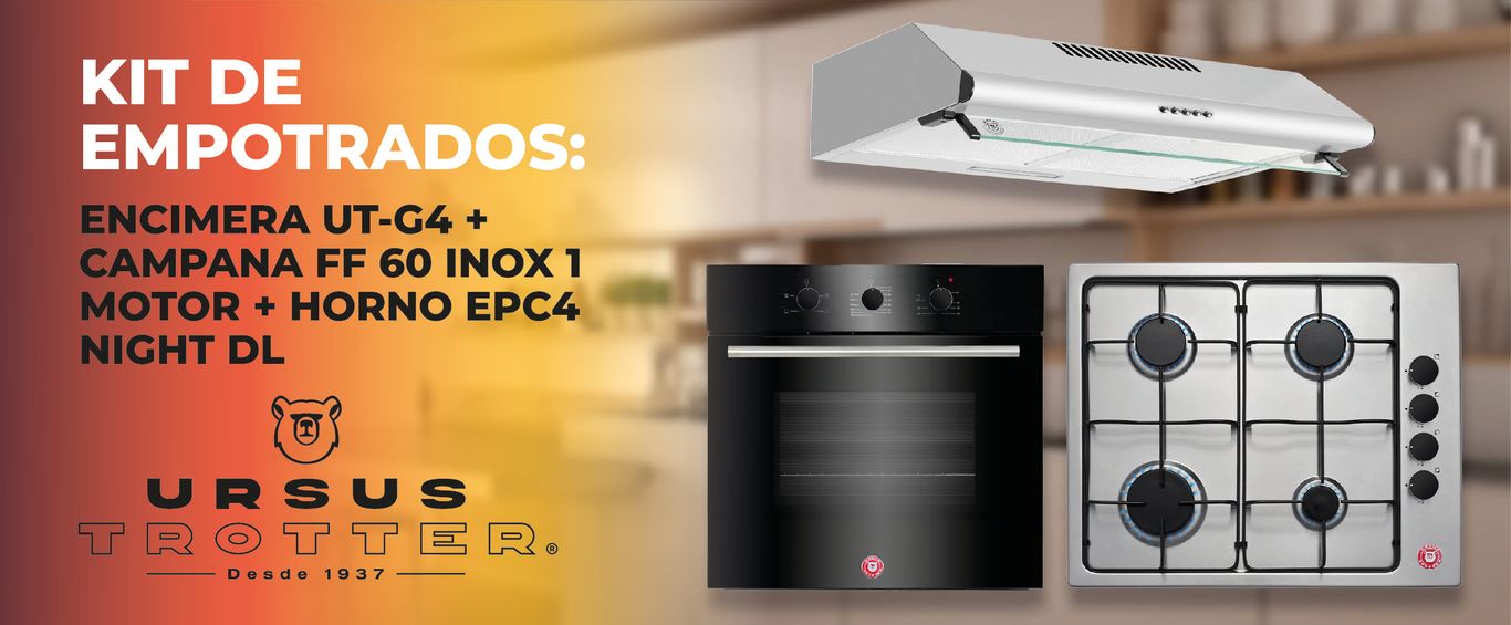 KIT EMPOTRABLE, GAS LICUADO, HORNO ELECTRICO, ENCIMERA GAS, CAMPANA, KIT, KIT COCINA