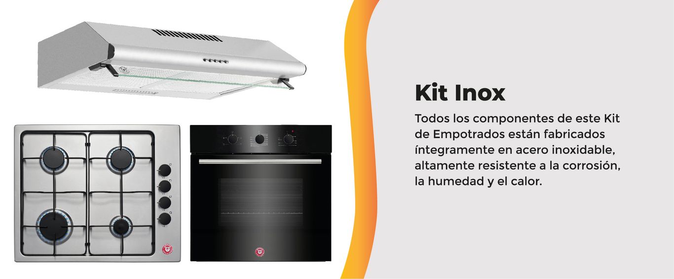 KIT EMPOTRABLE, GAS LICUADO, HORNO ELECTRICO, ENCIMERA GAS, CAMPANA, KIT, KIT COCINA