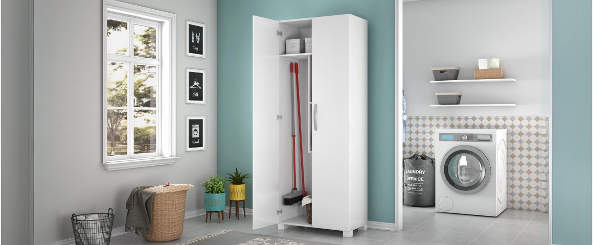 Mueble blanco complemento de cocina