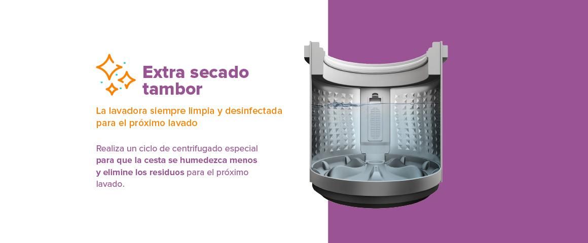 Extra secado de tambor