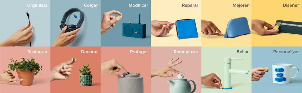 Adhesivo, goma, reconstruición, reparación, arreglos, resistente a la temperatura, ganchos, pegamento, reutilizable, sellador, sujeta libros, reparador de juguetes, reparación sin herramientas, adherencia en plasticos, manualidades, porcelana.