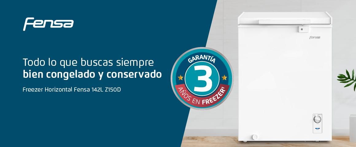Freezer Horizontal Fensa Z150D 142 Litros Dual. Todo lo que buscas siempre bien congelado y conservado