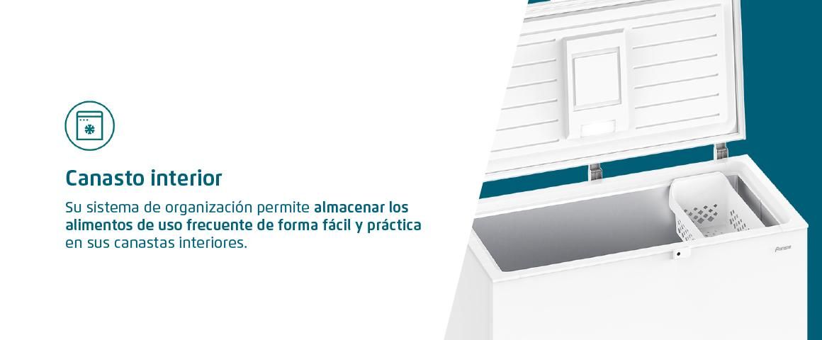 Mejor organización, gracias a su canasto interior