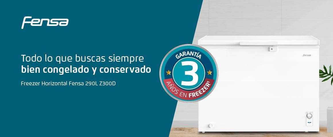 Freezer Horizontal Fensa Z300D 290 Litros Dual. Todo lo que buscas siempre bien congelado y conservado