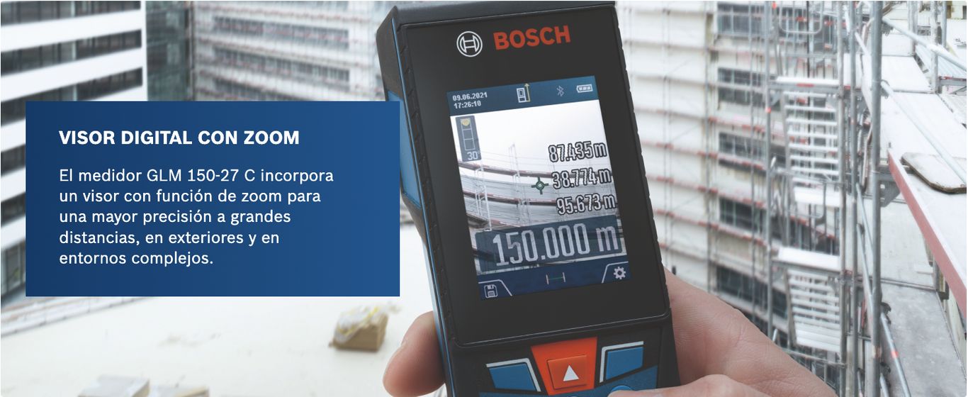 MEDIDOR DE DISTANCIA LÁSER GLM 150-27 C