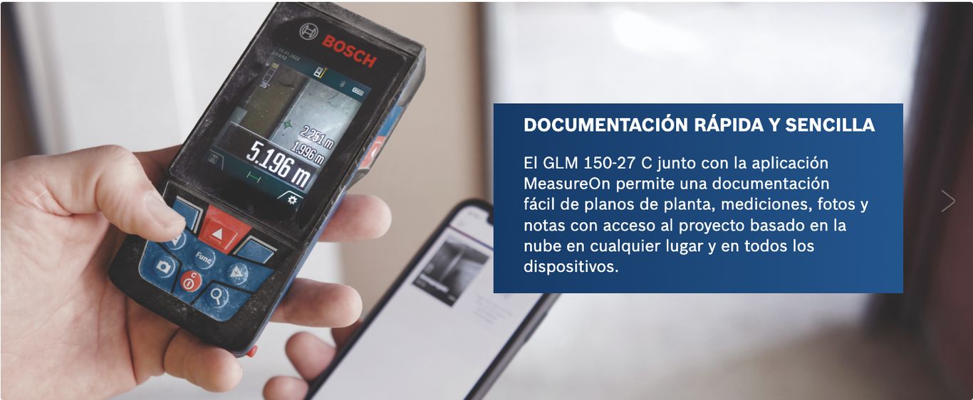 MEDIDOR DE DISTANCIA LÁSER GLM 150-27 C