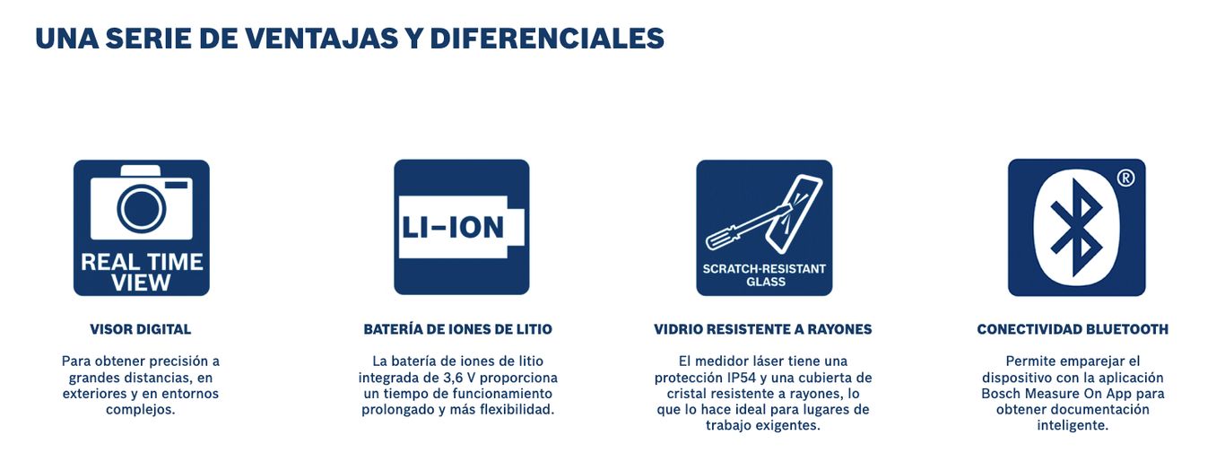 MEDIDOR DE DISTANCIA LÁSER GLM 150-27 C