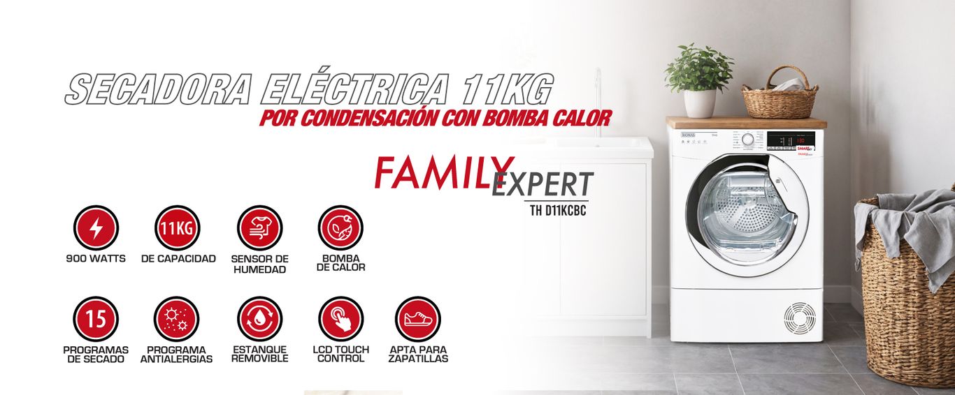 Secadora Eléctrica 11kg Por Condensación con Bomba de Calor