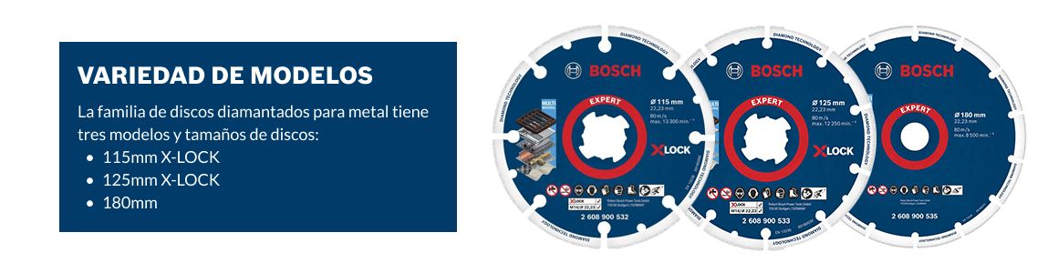 Disco Diamantado para Metal Bosch X-Lock 115mm - Vista lateral