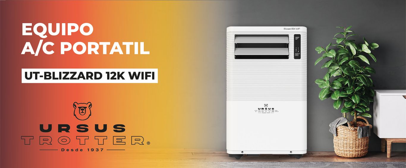 Aire acondicionado, verano, frío, calor, 12000 BTU, Ursus Trotter, portátil, wifi, garantía, silencioso