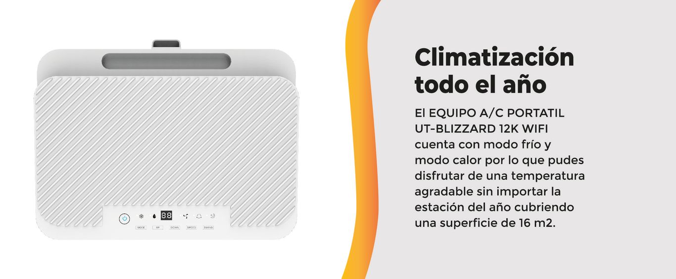 Aire acondicionado, verano, frío, calor, 12000 BTU, Ursus Trotter, portátil, wifi, garantía, silencioso