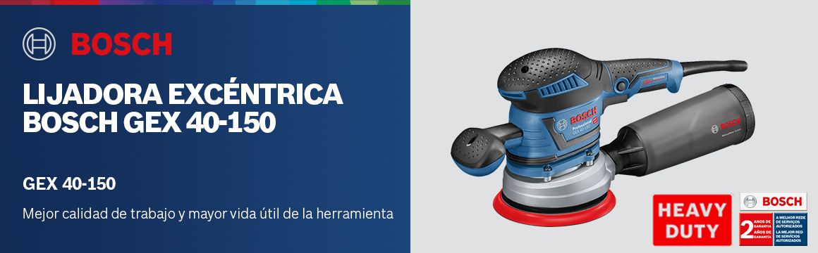 Lijadora Excéntrica Bosch GEX 40-150
