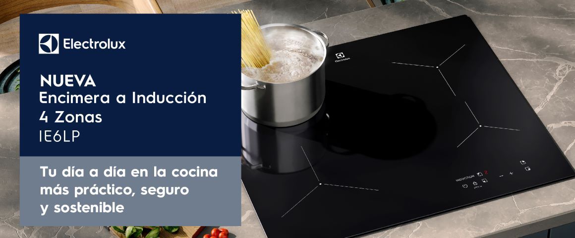 Nueva Encimera a Inducción 4 Zonas IE6LP. Tu día a día en la cocina más práctico, seguro y sostenible.