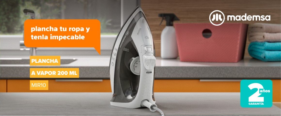 Plancha a vapor 200 ml MIR10.plancha tu ropa y tenla impecable