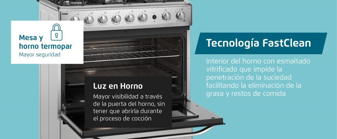 Mesa y horno termopar - Tecnología FastClean