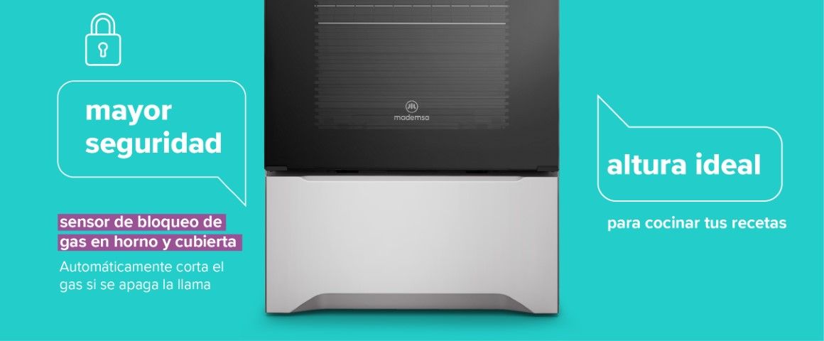 Sensor de bloqueo de gas en horno y cubierta 
