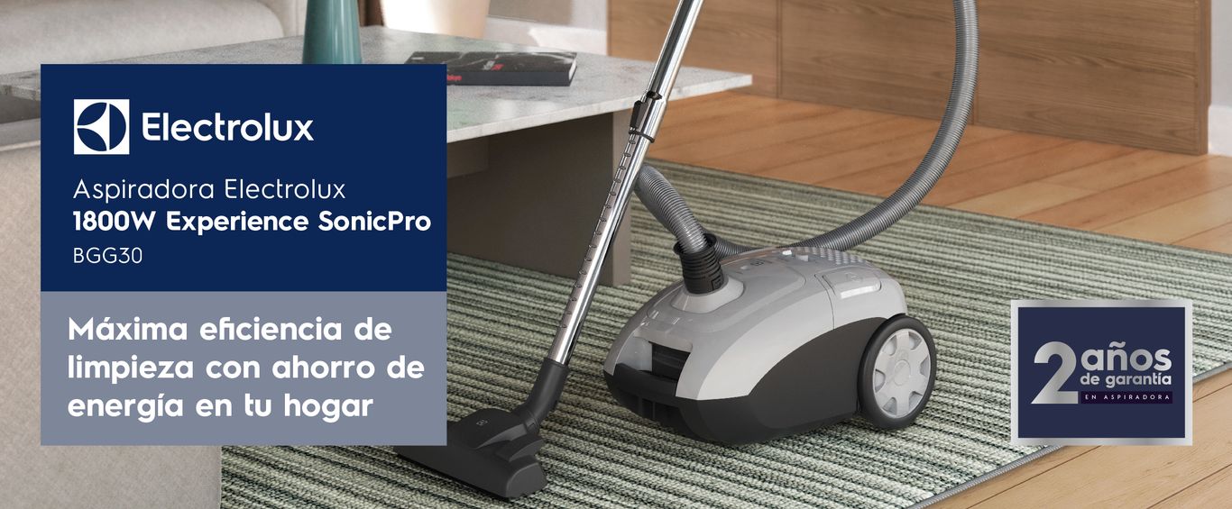 Aspiradora Electrolux 1800W Experience SonicPro BGG30. 2 años de garantía.