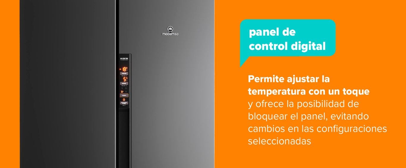 Panel de control digital.