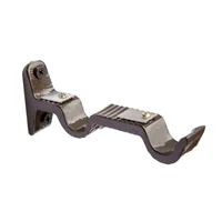 Set de 2 Soportes Doble 19mm Café