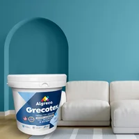 Pintura Para Interior y Exterior Grecotex Rojo Colonial Algreco 1 Galón