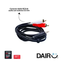 Adaptador De Stereo 3.5 Mm A 2 Rca