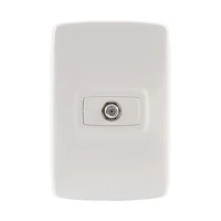 Toma Tv Coaxial Arquea Blanco