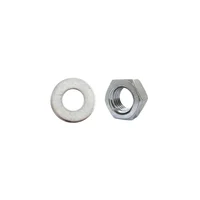 Tuerca Hexagonal Y Arandela Plana 1/4 10Un