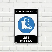 Señal Use Botas 22X15Cm