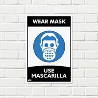 Señal Use Mascarilla 22X15Cm