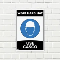 Señal Use Casco 22X15Cm
