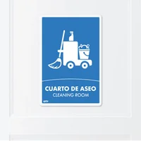 Señal Cuarto De Aseo 22X15Cm