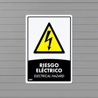 Señal Riesgo Eléctrico 22X15Cm