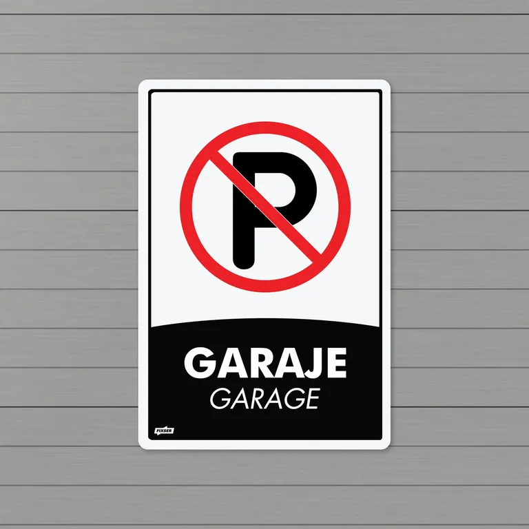 Señal Garaje Prohibido Parquear 22X15Cm | Falabella Colombia