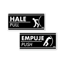 Señal Hale-Empuje 7.5X15Cm