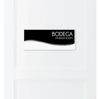 Señal Bodega 30X11Cm
