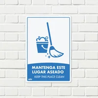 Señal Mantenga Aseado El Lugar 35X24Cm