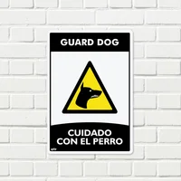 Señal Cuidado Con El Perro 35X24Cm