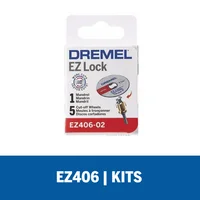 Kit Adaptador Cambio Rápido Ez Lock + Discos De Corte Metal 1 ?-Pulgadas Ez406 Dremel