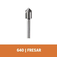 Dremel Fresa 640 Ranuras en V en madera 1/4 Pulgada