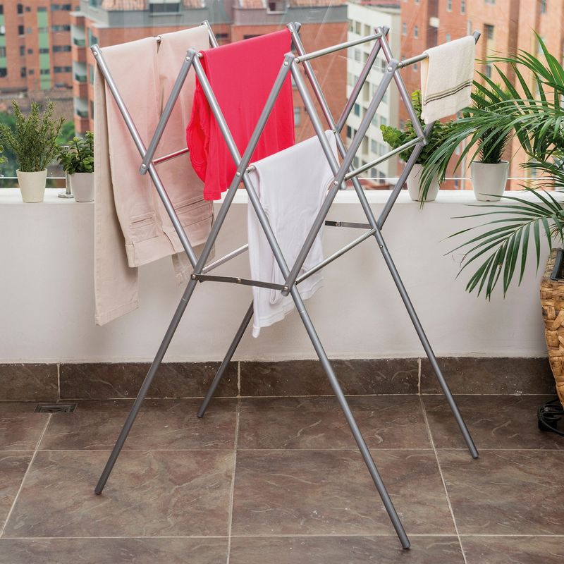 Tendedero de Piso Expandible/Plegable en Acero Hasta 92cm 15 Kilos