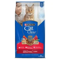 Comida Seca Para Gato Adulto Activos Carne Cat Chow 8kg