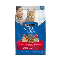 Comida Seca Para Gato Adulto Activos Carne Cat Chow 1.5kg