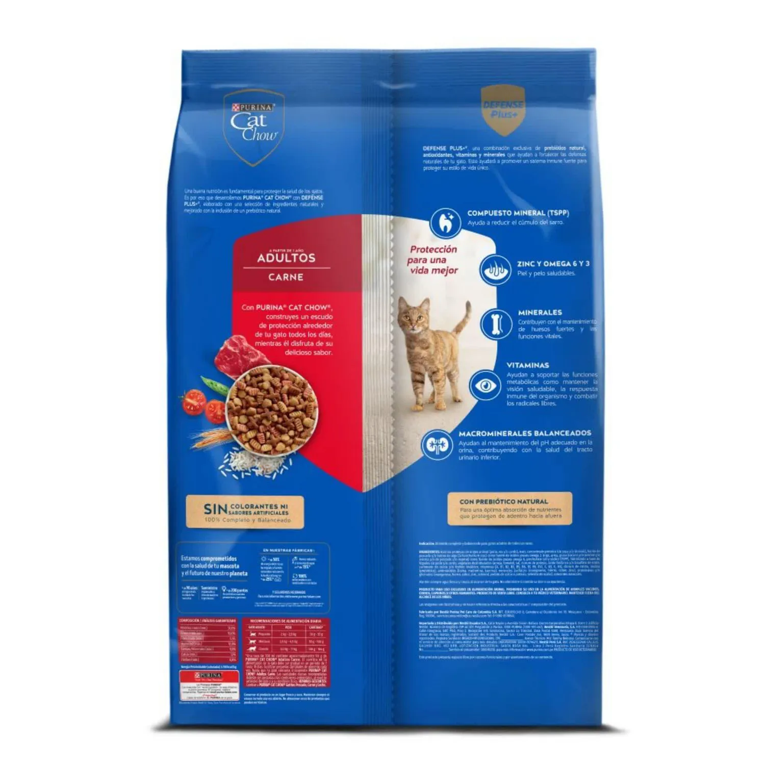 Comida Seca Para Gato Adulto Activos Carne Cat Chow 1.5kg