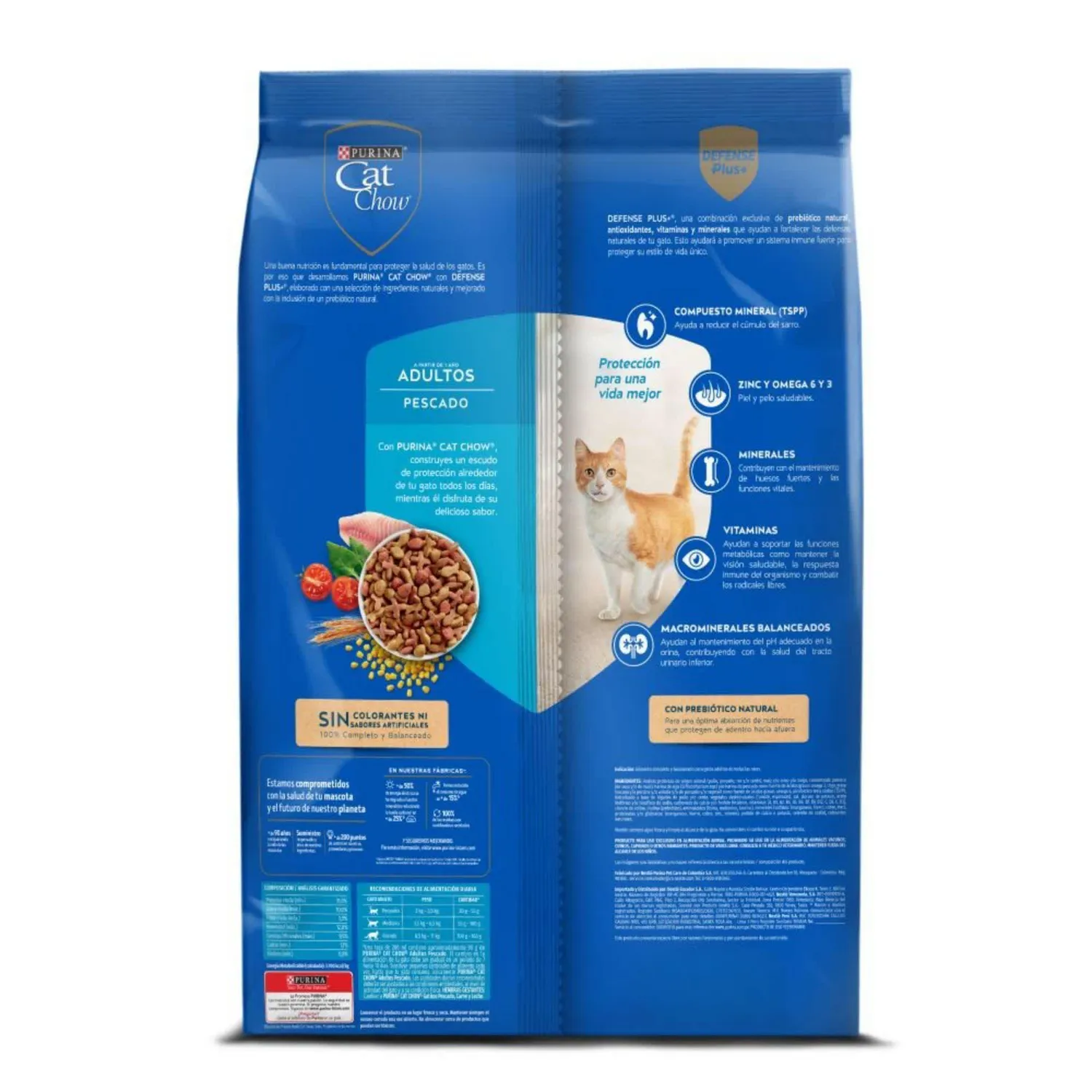 Comida Seca Para Gato Adulto Pescado Cat Chow 8kg