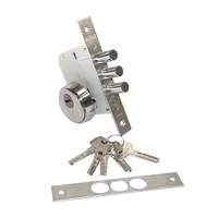 Cerradura Auxiliar Seguridad 3 Bulones Anti taladro Inoxidable