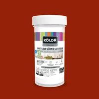 Pintura para Interior Súper Lavable Premium Rojo Colonial Kolor 1/32 galón