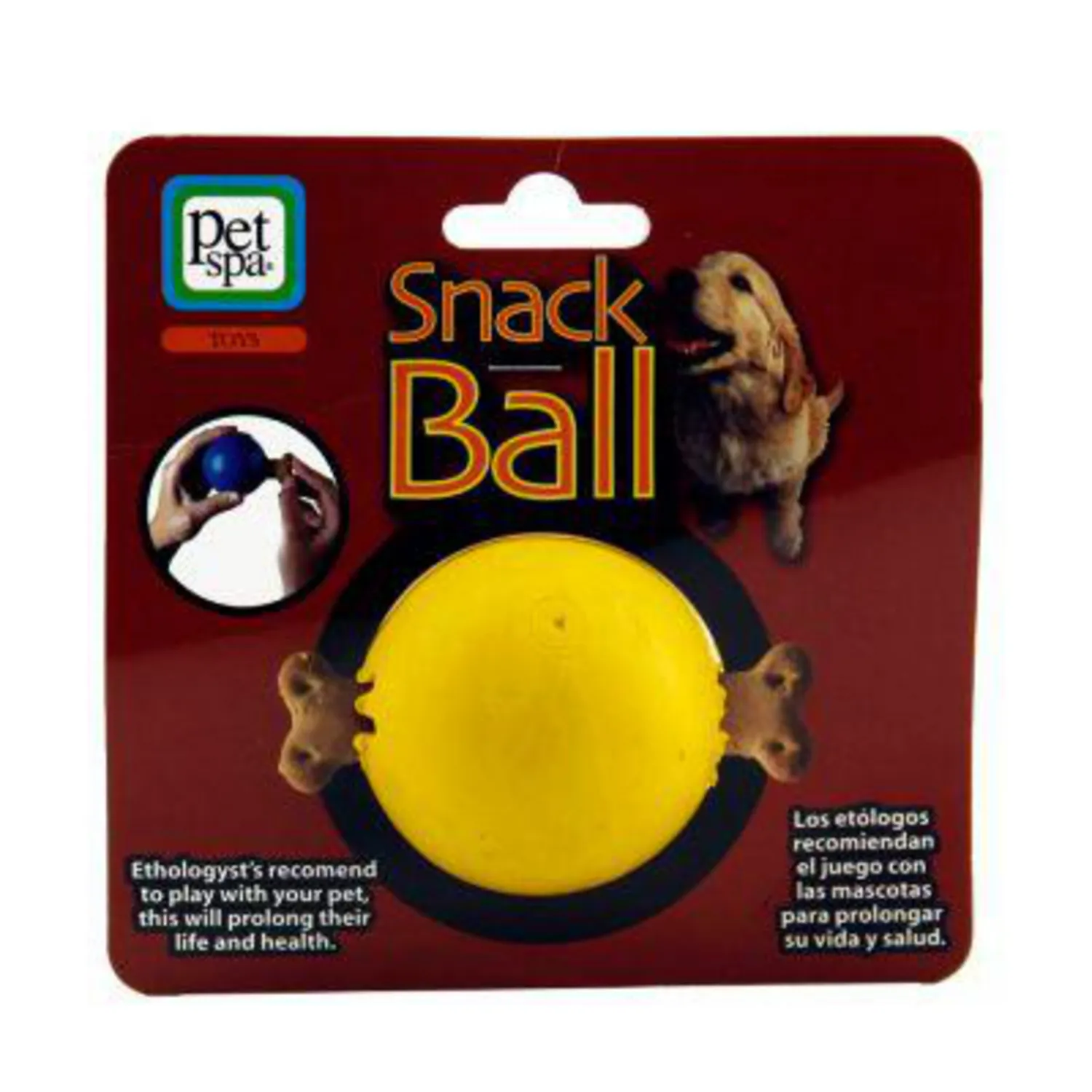 Bola De Juego Para Perro Con Espacio Para Galleta Pet Spa